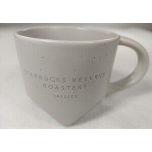 Starbucks Reserve Roastery Chicago Bevel Mug in Light Gray Coffee Ceramic 2019
